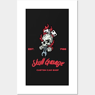 Skull Garage Posters and Art